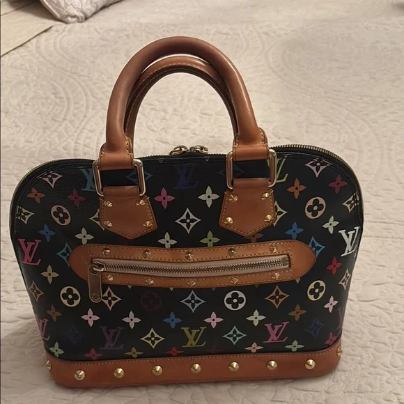 Louis Vuitton Black and Brown Satchel with Iconic Monogram - Picture 1 of 16